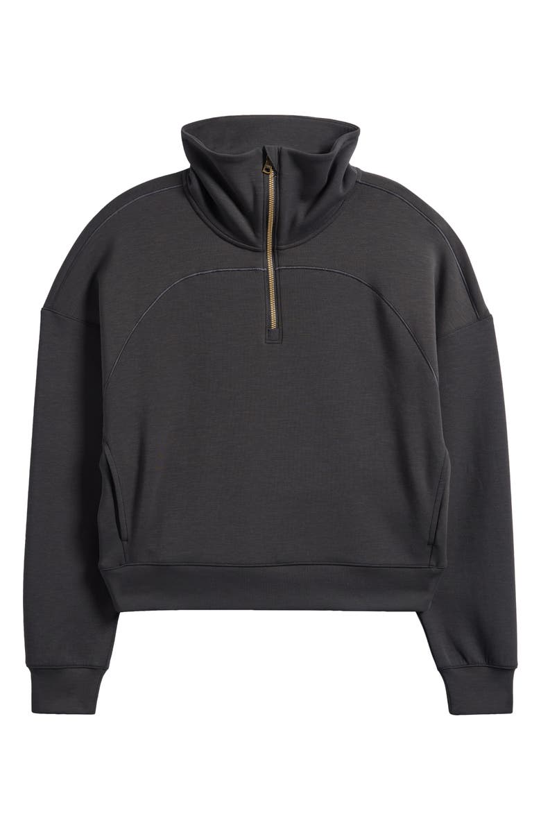 Rhone DreamGlow Half Zip, Alternate, color, Black