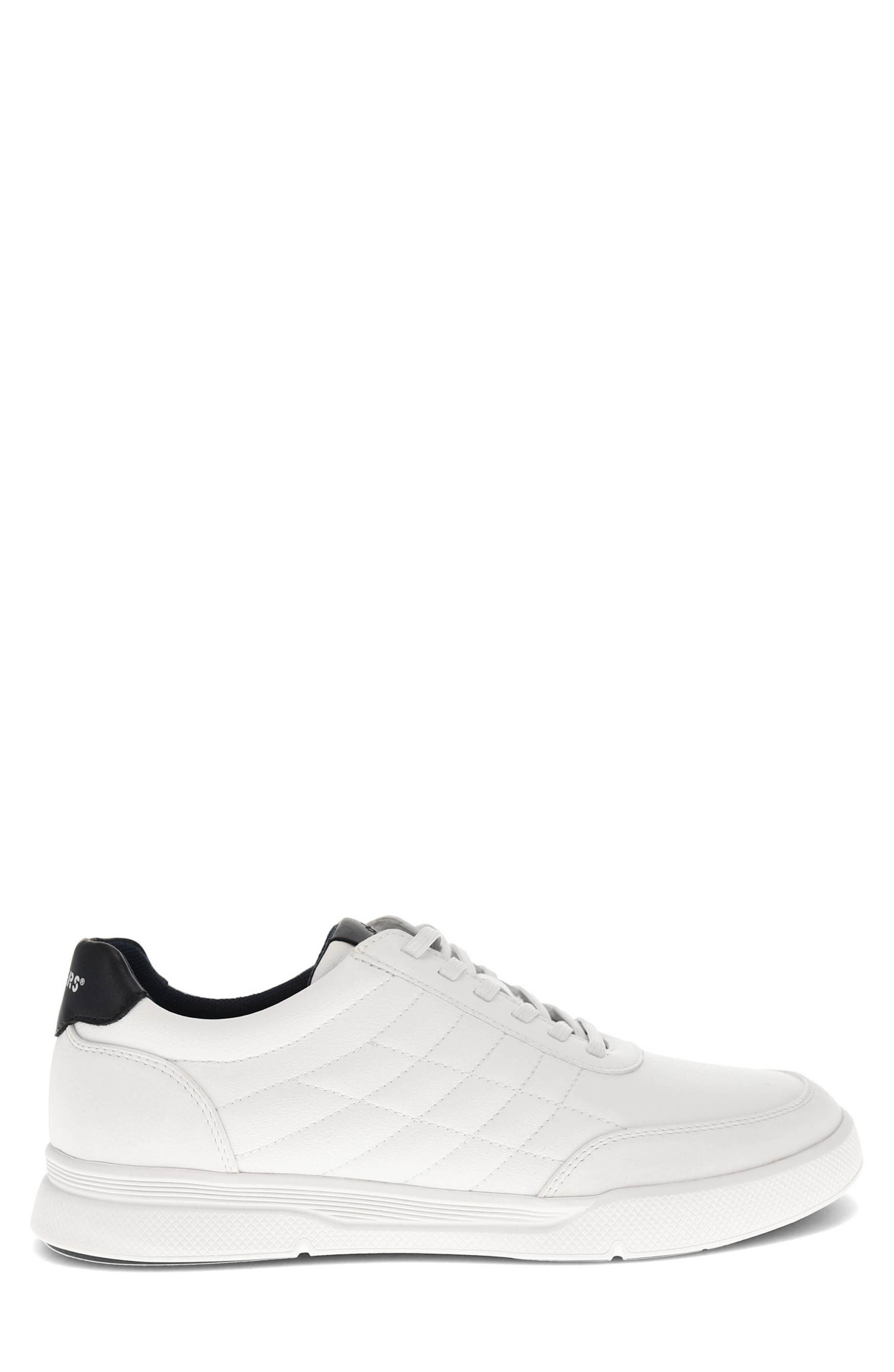 Brady Quilted Sneaker, Alternate, color, WHITE