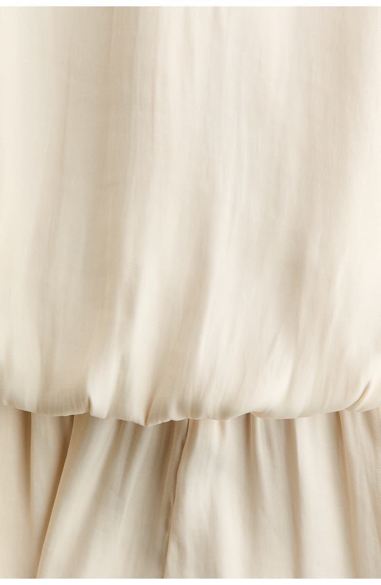 H&M Draped Playsuit, Alternate, color, Light Beige