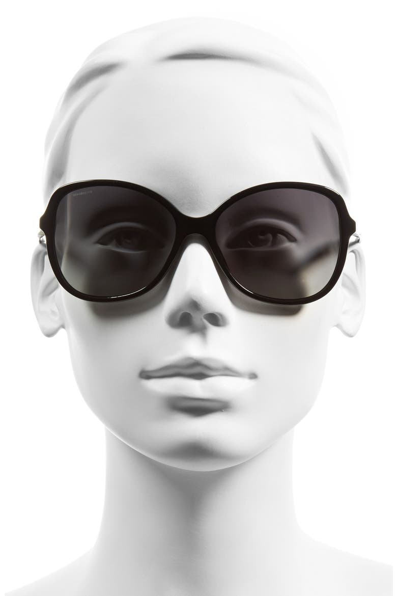 58mm Sunglasses., Alternate, color, BLACK/ GREY POLAR