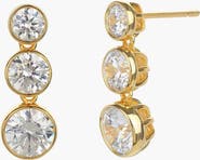 Bearfruit Jewelry Sterling Silver 18k Gold Plated Gabriella Earrings Dainty Statement