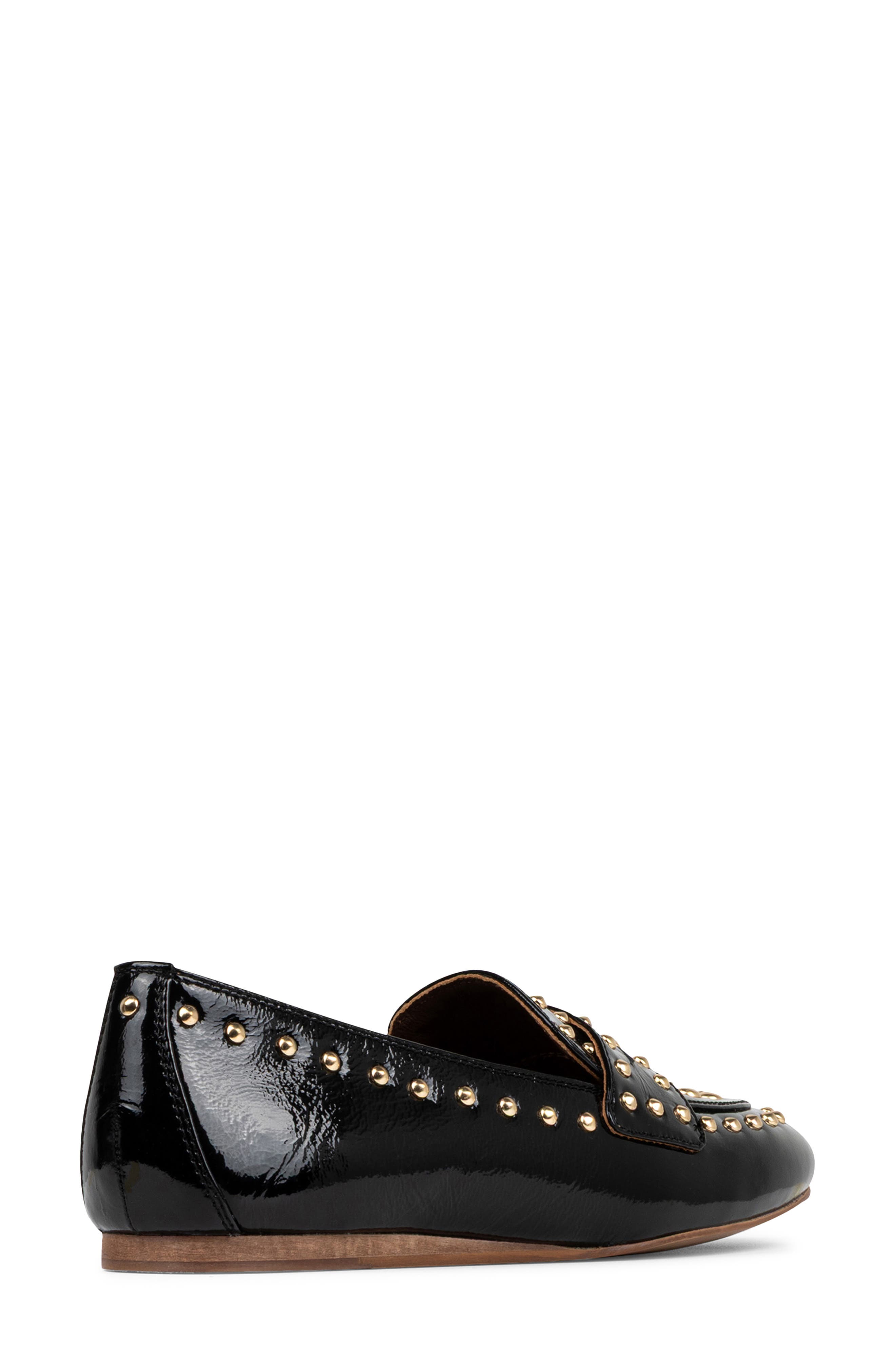 Donald Pliner Studded Loafer, Alternate, color, Black