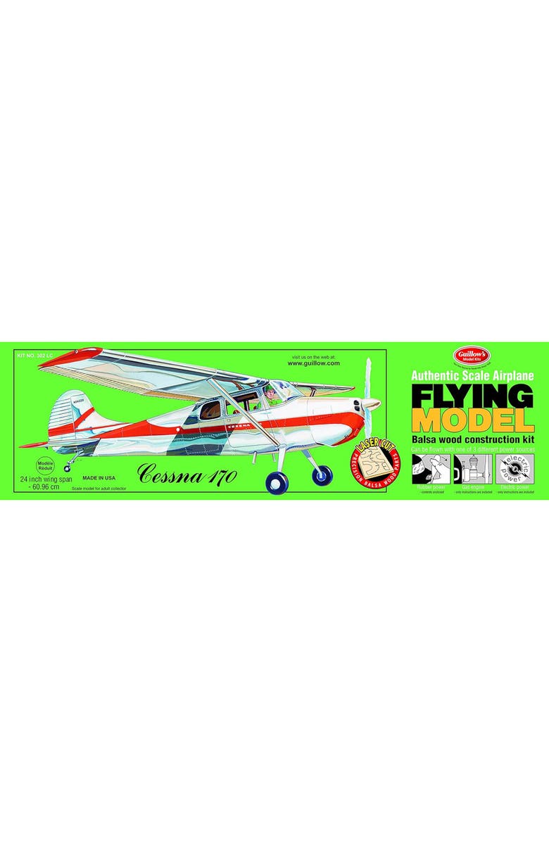 Guillow's Cessna 170 Laser Cut Model Kit For 8Years, Main, color,