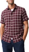 Rodd & Gunn Weatherstones Windowpane Check Short Sleeve Cotton Button-Up Shirt