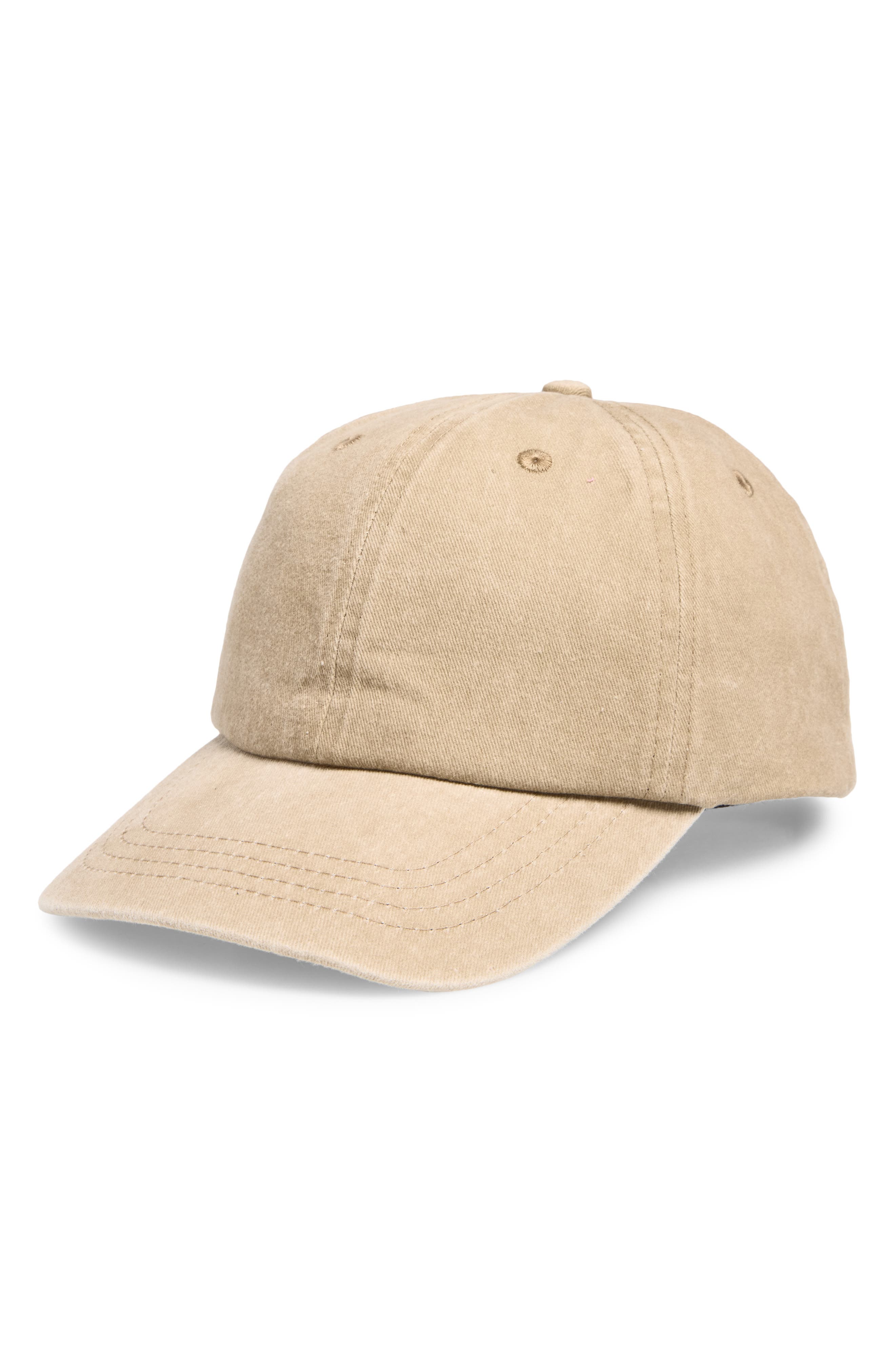 NORDSTROM RACK Stonewash Cotton Dad Cap
