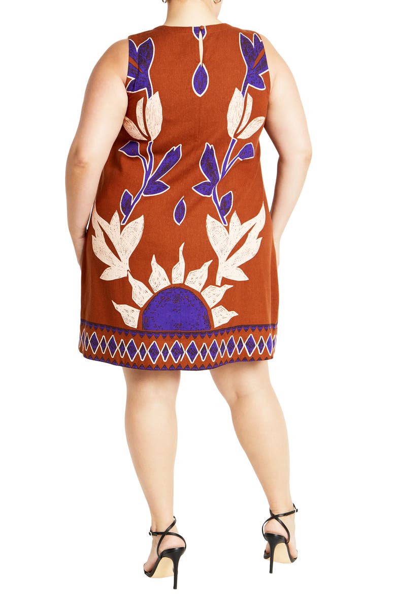 Nala Print Sleeveless Minidress, Alternate, color, PLACEMET PRINT