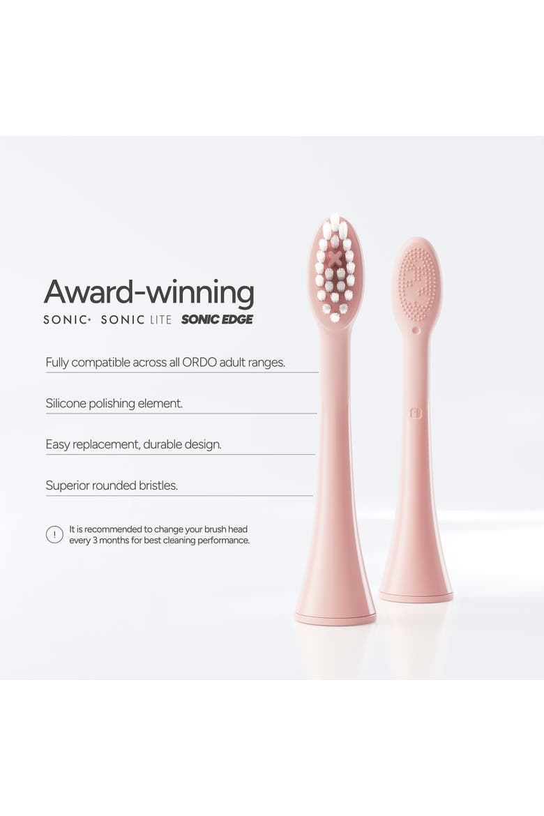 Sonic Brush Heads - 4 Pack, Alternate, color, Rose Gold