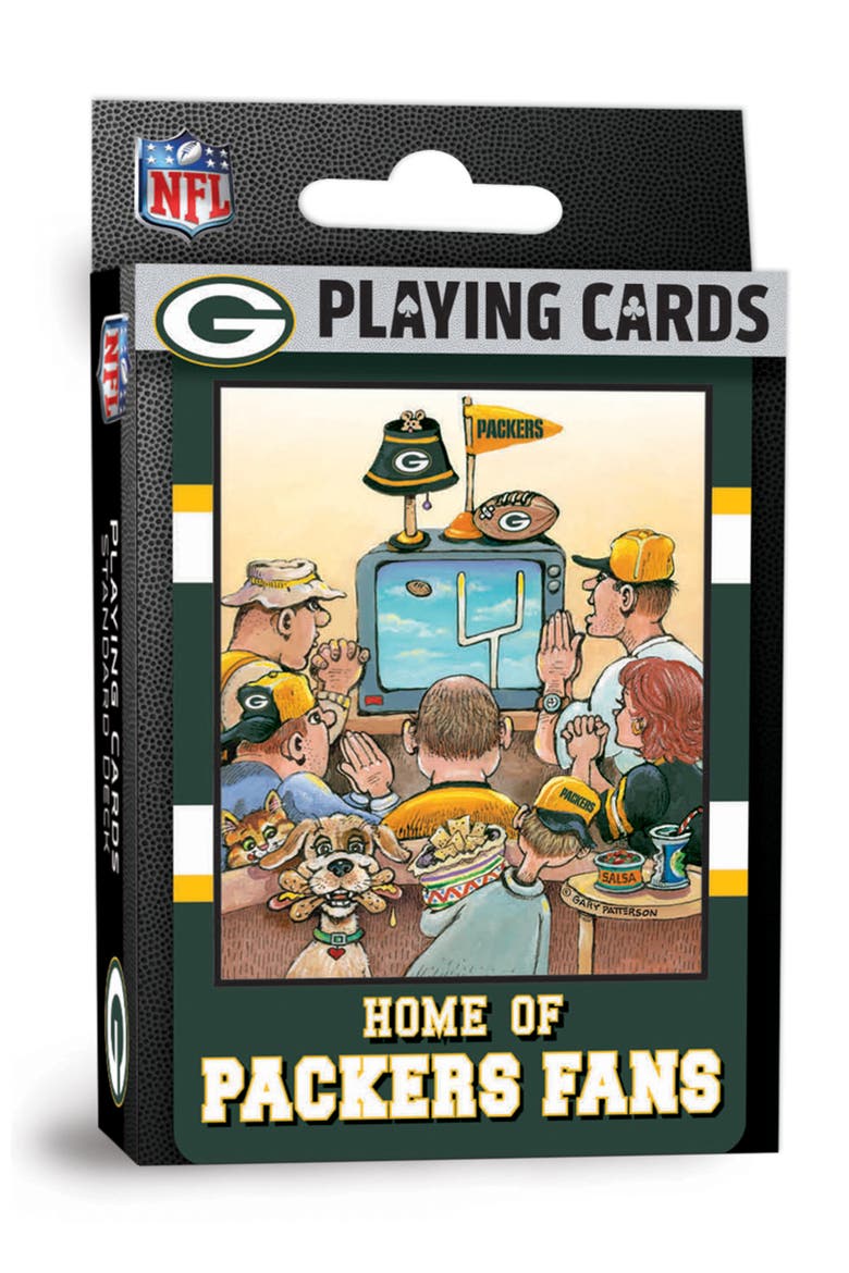 Green Bay Packers Fan Deck Playing Cards, Main, color, Multicolor