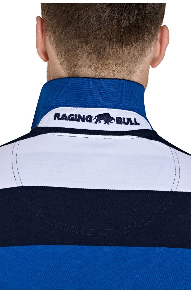 Raging Bull Jersey Contrast Panel Polo, Alternate, color, Navy