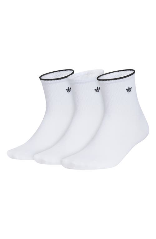 Adidas Originals Adidas Luna Assorted 3-pack Ankle Socks In White