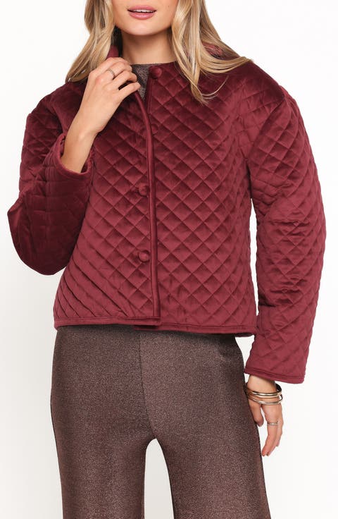 Roxanna Quilted Velvet Jacket