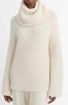 Vince Bouclé Turtleneck Tunic Sweater