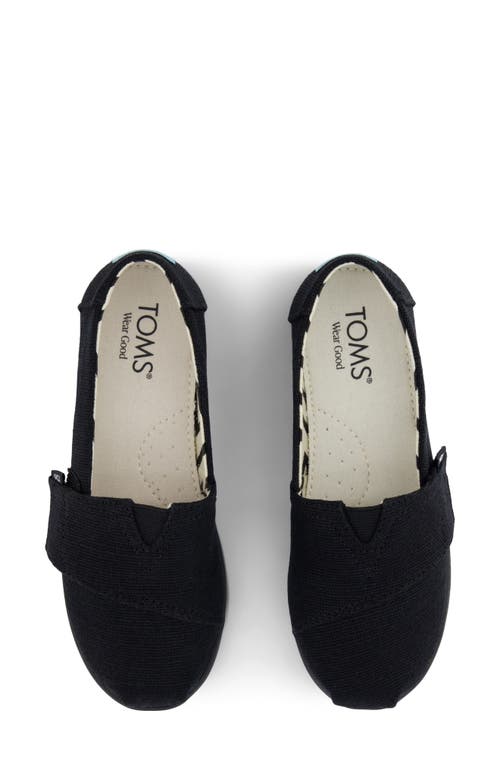 Toms Kids' Alpargata Sneaker In Black