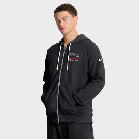 Men's Nike Black Atlanta Falcons Sideline Standard Issue Utility Player Dri-FIT Full-Zip Hoodie