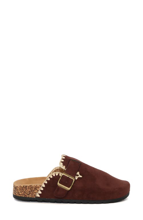 Seven7 Embroidered Trim Clog In Brown