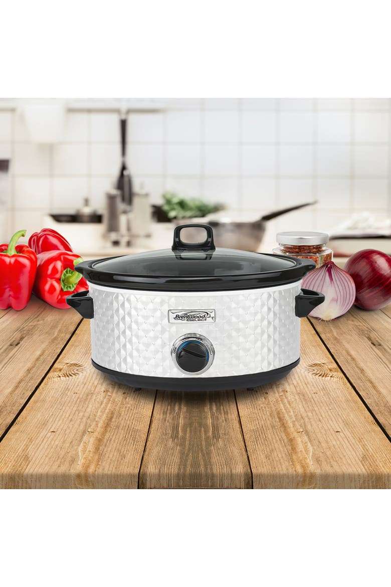 7 Quart Slow Cooker in White, Alternate, color, White