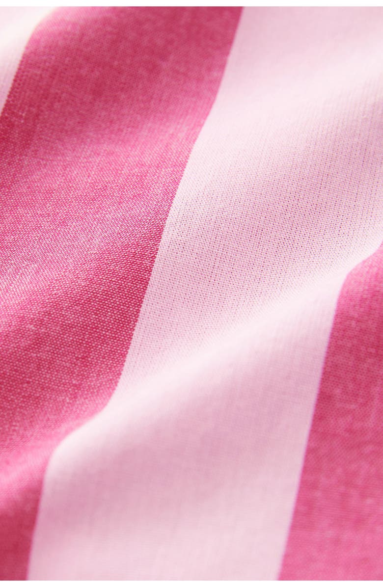 NEXT Stripe Cotton Scallop Hem Shorts, Alternate, color, Pink