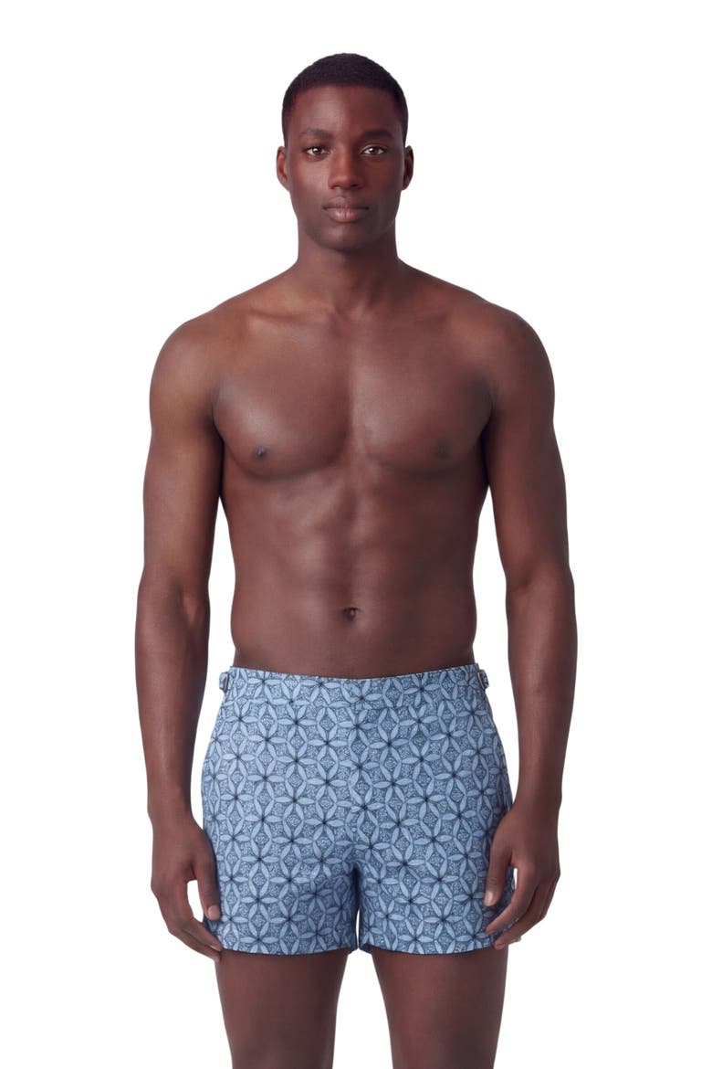 Tribal Mens Swim Tailored Short, Main, color, TRIBAL BLUE