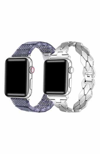 Ava Set of 2 Resin & Stainless Steel Watchbands