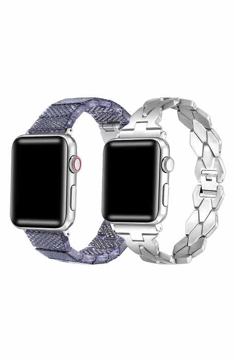 Ava Set of 2 Resin & Stainless Steel Watchbands