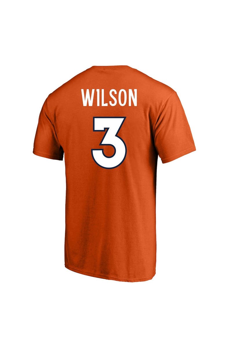 FANATICS Men's Fanatics Branded Russell Wilson Orange Denver Broncos Big & Tall Player Name & Number T-Shirt, Alternate, color,