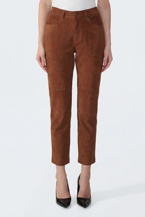 Suede Trousers