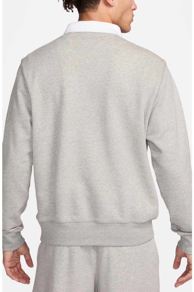 Club Rugby Logo Graphic Sweatshirt, Alternate, color, DARK GREY HEATHER/ WHITE