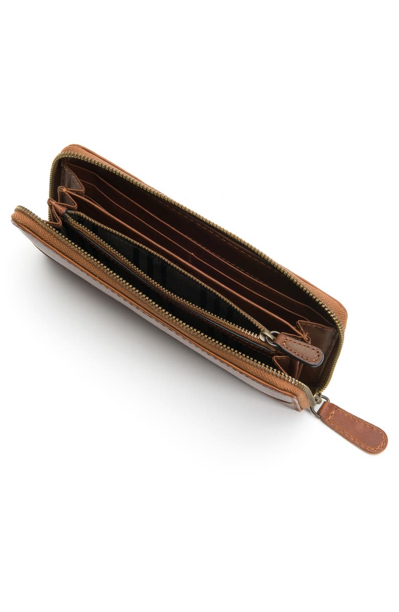 Frye Melissa Leather Wallet, Alternate, color, Cognac