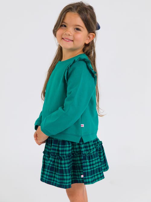 Rufflebutts Smocked Twirl Skirt In Green