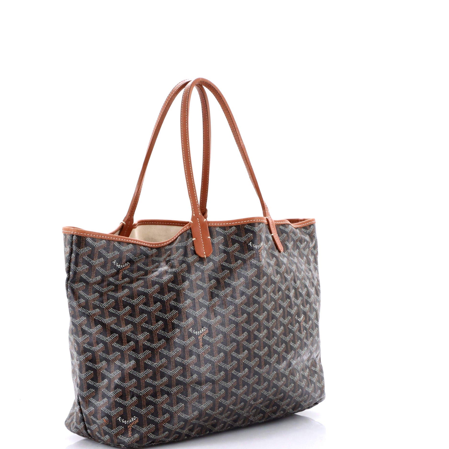 Pre-Owned Goyard Saint Louis Tote Coated Canvas PM, Alternate, color, Brown