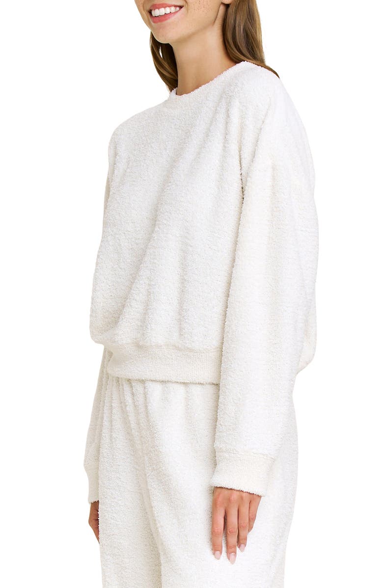 Honeydew Comfort Queen Relaxed Fit Pajama Sweatshirt, Alternate, color, Ivory