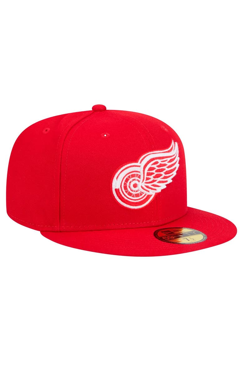Men's New Era Red Detroit Red Wings Core 59FIFTY Fitted Hat, Alternate, color, Red