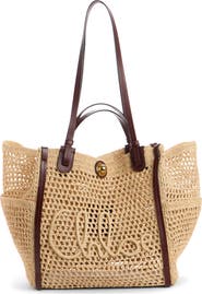 Chloé Summer Banana Raffia Tote