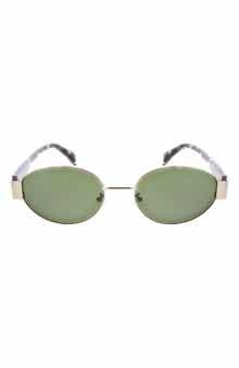 65mm Metal Oval Sunglasses