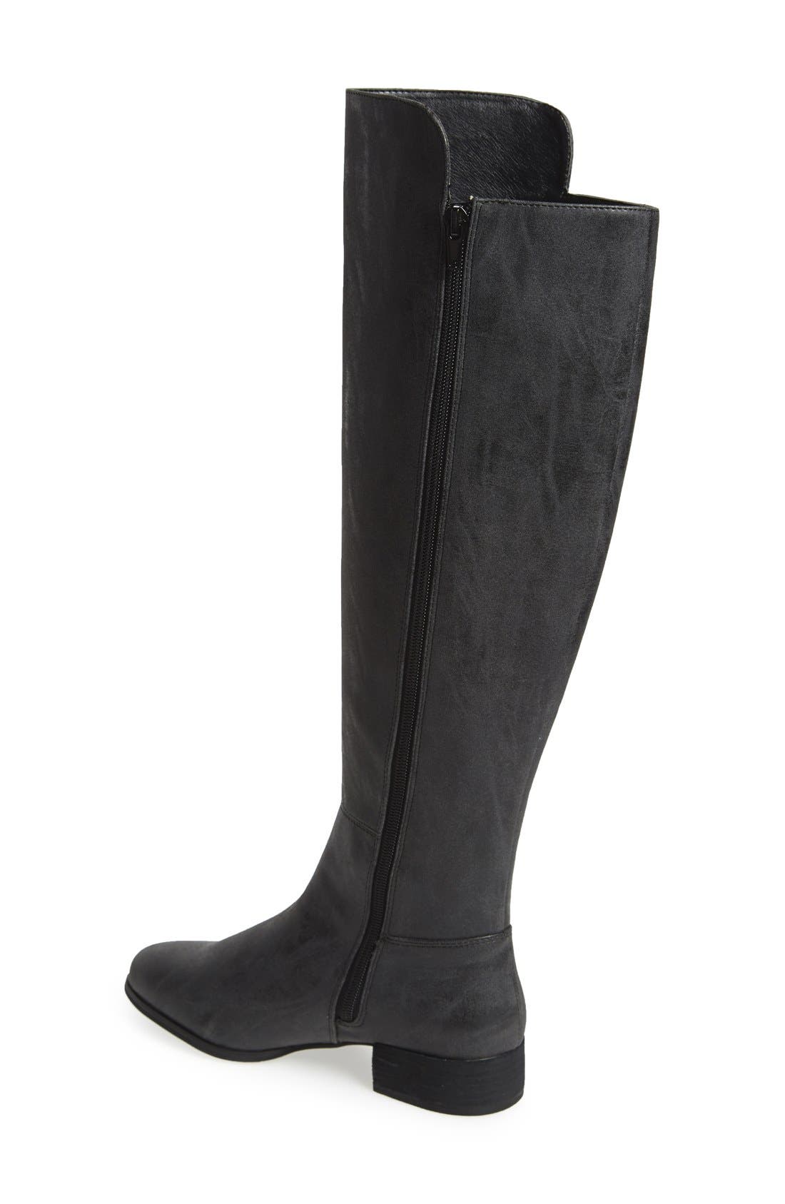 'Vineyard' Riding Boot, Alternate, color, BLACK FAUX LEATHER