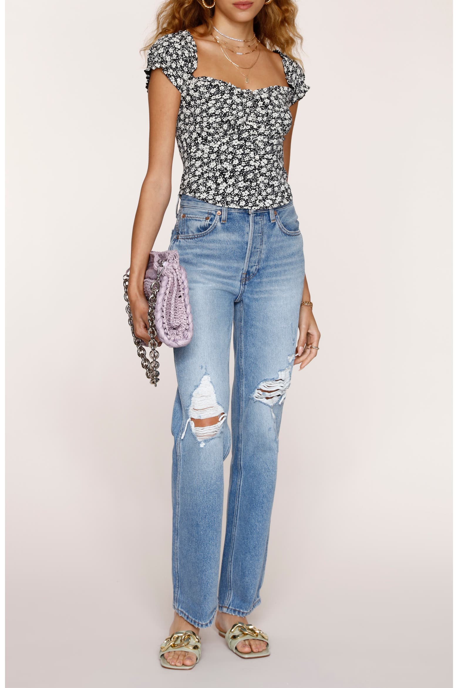 Water Main Laying Machine Heartloom Devine Smocked Top (Women) | Nordstromrack