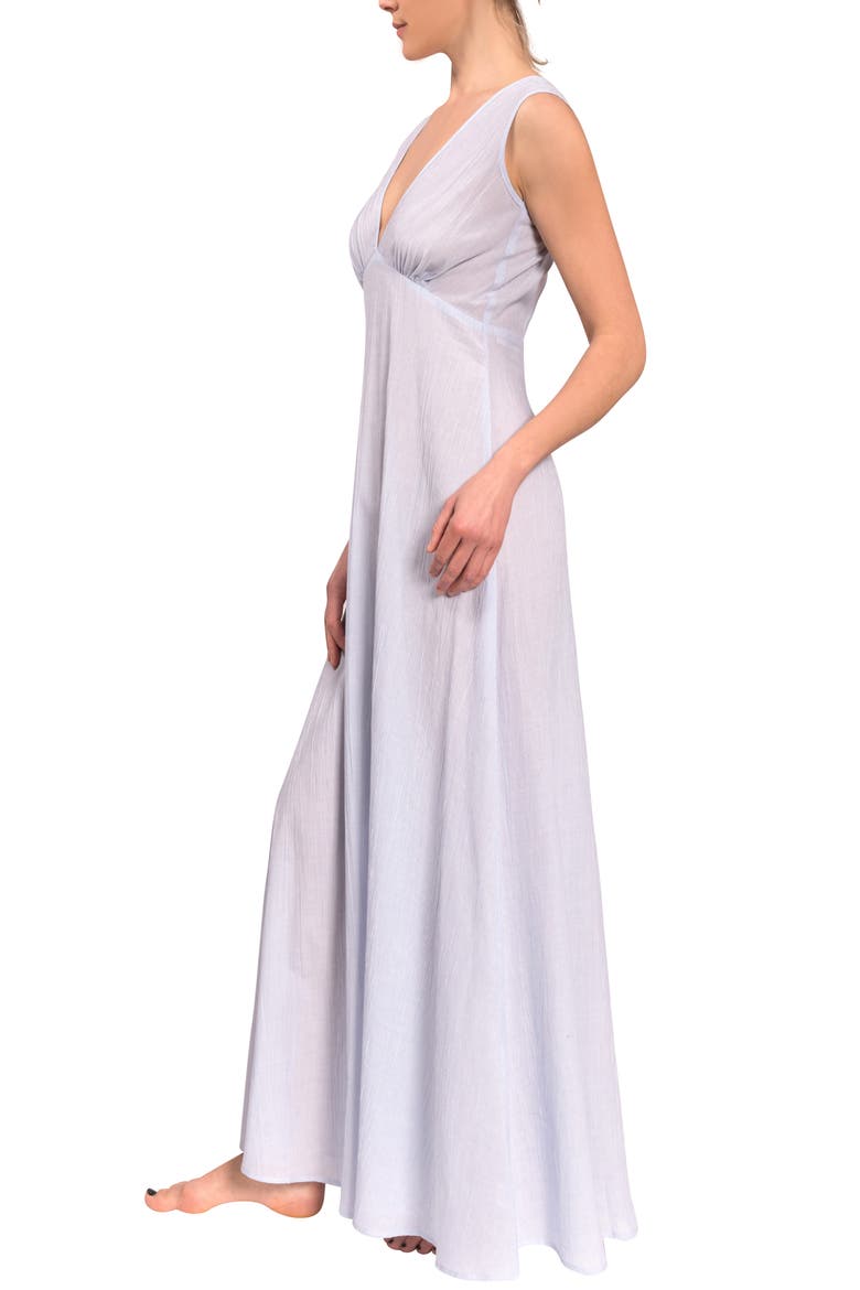 Amelia Long Nightgown, Alternate, color, BLUE WHISPER