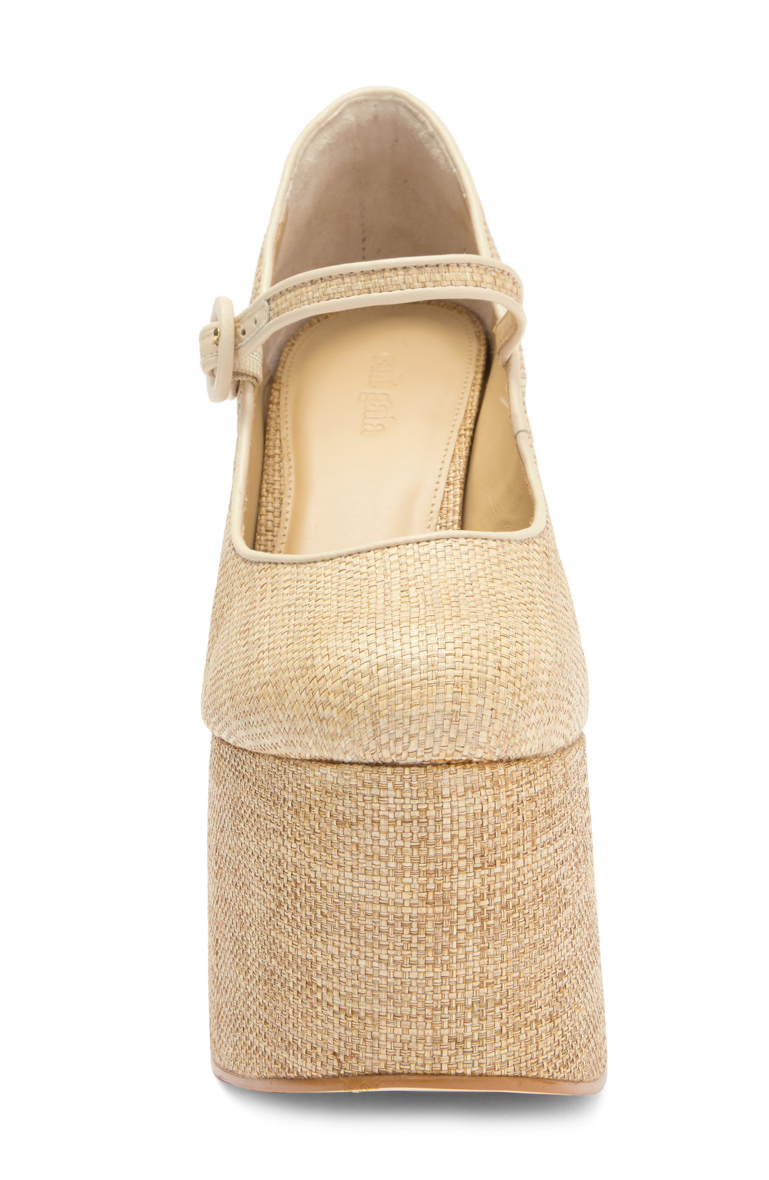 Cult Gaia Angelou Platform Pump, Alternate, color, Natural