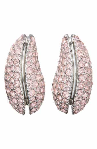 Tory Burch Pavé Wave Drop Earrings