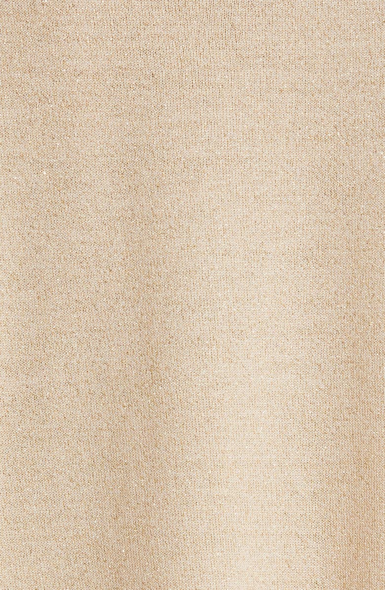 Fabiana Filippi Metallic Virgin Wool Blend Sweater, Alternate, color,