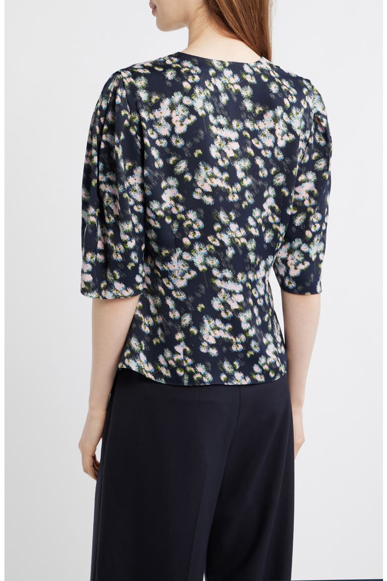 Floral Print Button-Up Top, Alternate, color, PINK MULTI