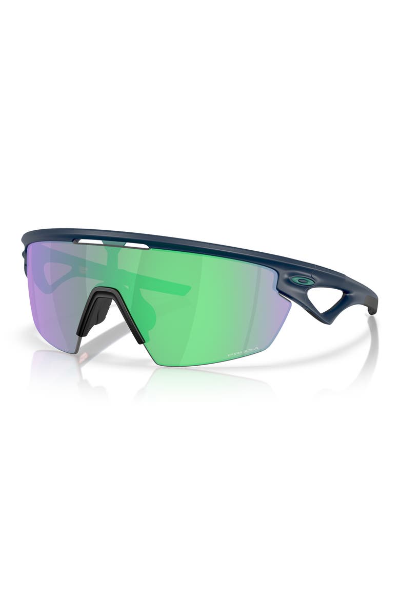 Prizm™ Road Sport 36mm Rectangular Sunglasses, Alternate, color, MATTE ABYSS / PRIZM ROAD JADE