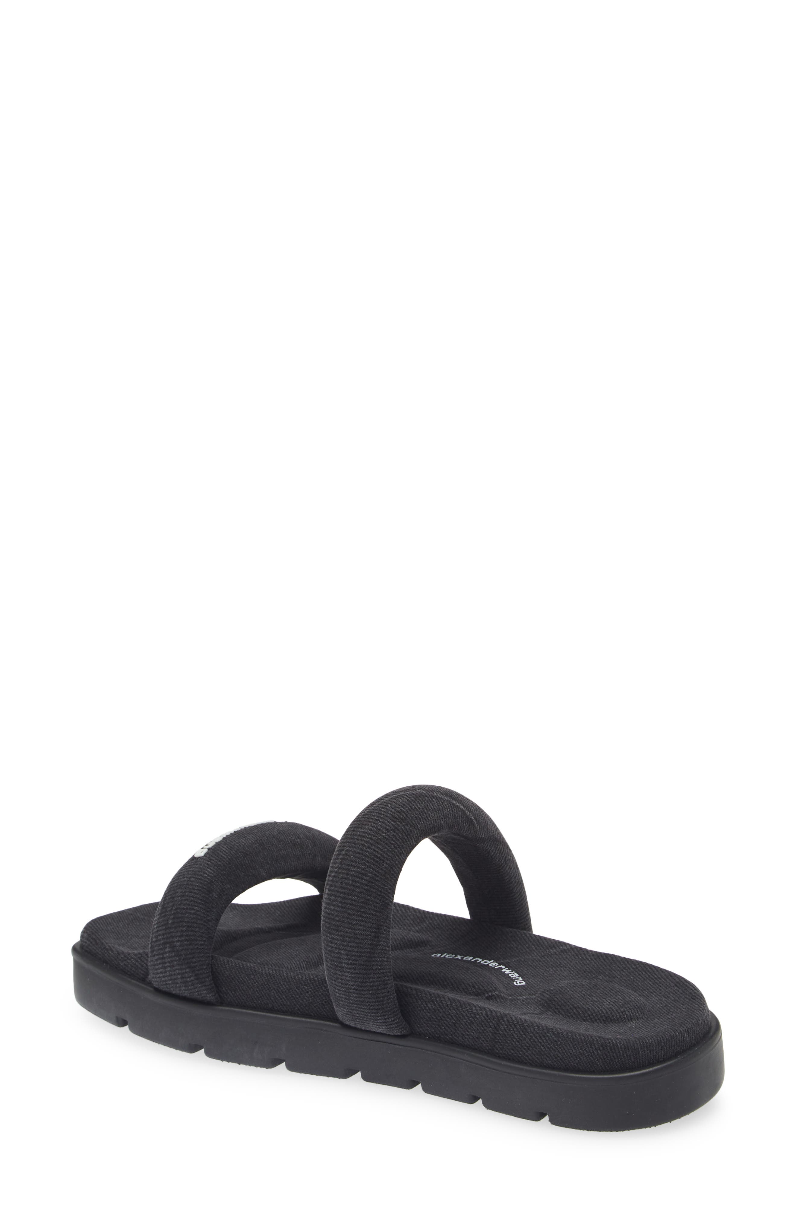 Jay Denim Slide Sandal, Alternate, color, GREY AGED