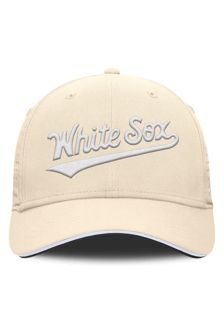 Men's Nike  Cream Chicago White Sox Rise Performance Flex Hat, Alternate, color, Cream