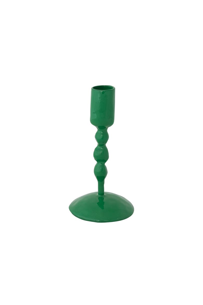Enamel Iron Taper Holder, Main, color, Green
