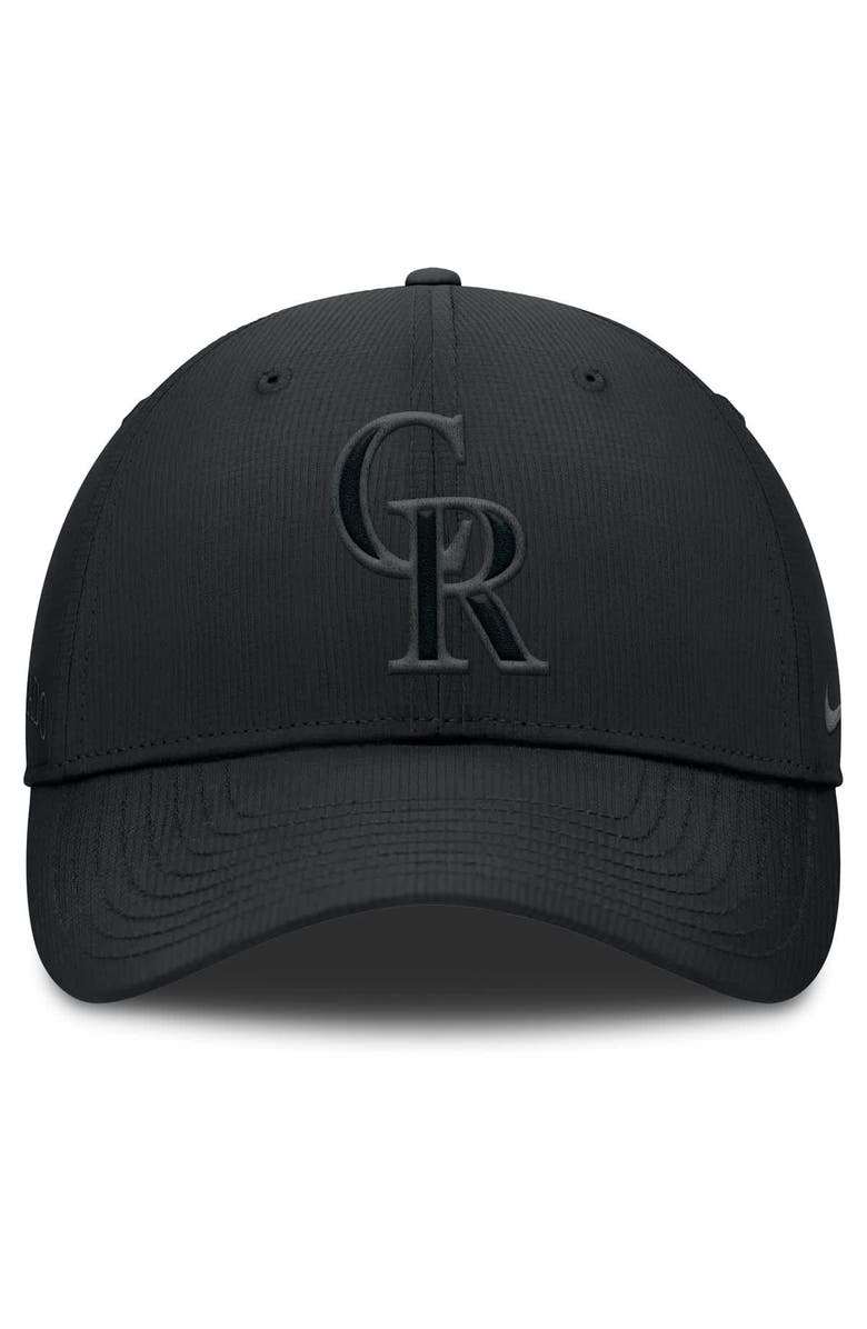 Nike Men's Nike Black Colorado Rockies Primetime Club Performance Adjustable Hat, Alternate, color,
