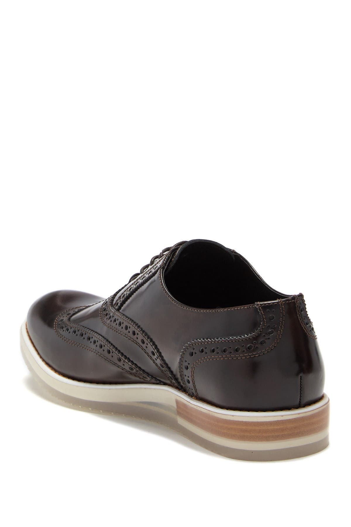 Bugatchi Palermo Leather Brogue Derby, Alternate, color, 