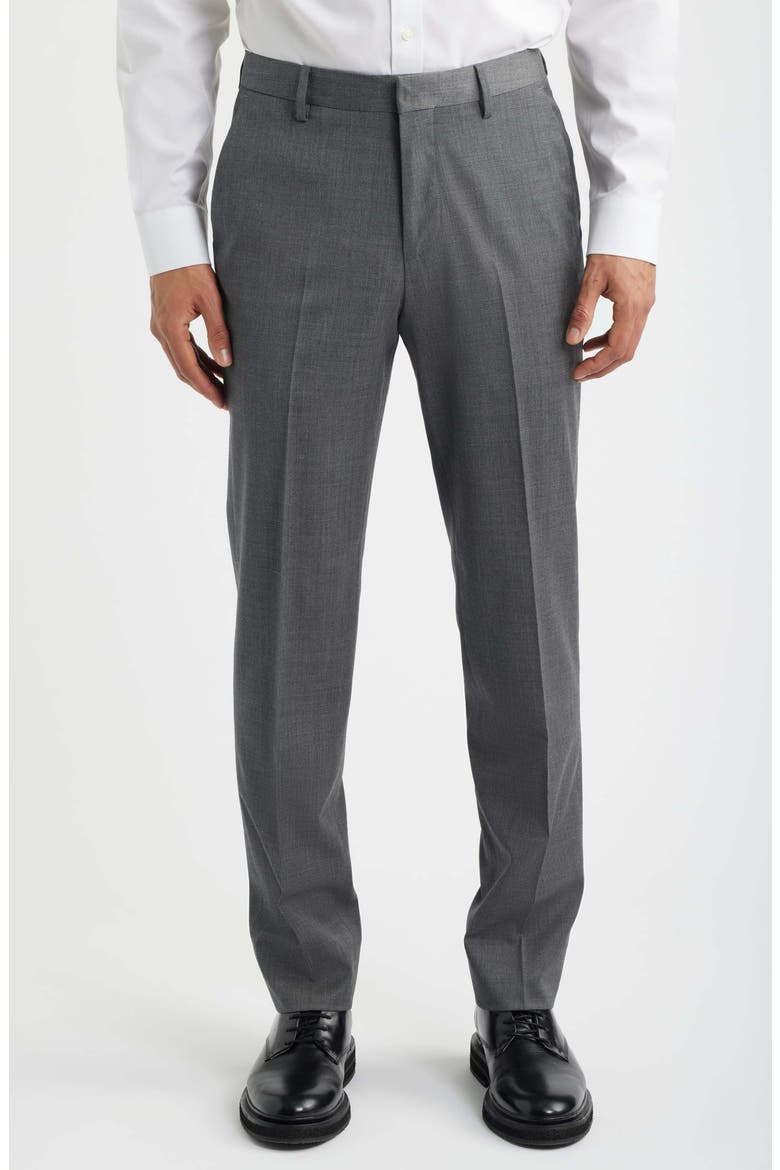 Jetsetter Athletic Fit Stretch Wool Suit Pants, Main, color, GREY