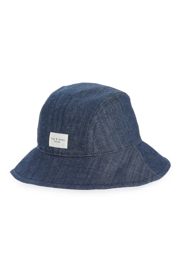 Addison Denim Bucket Hat, Main, color, BLUE DENIM