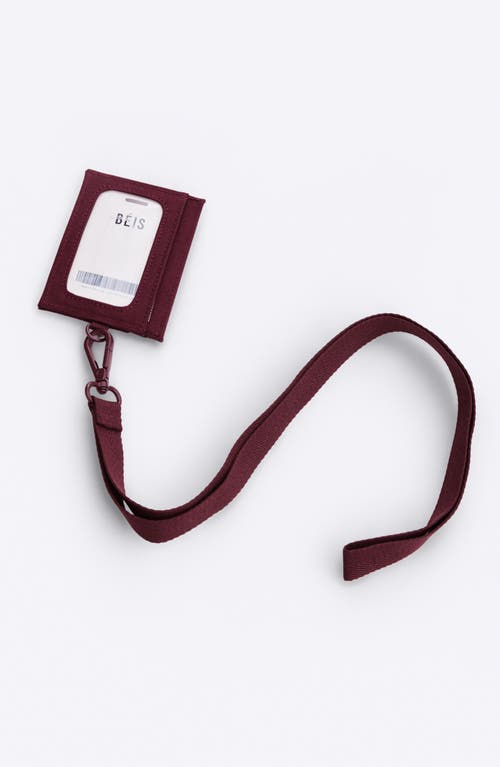 Beis Béis The Id Card Holder In Burgundy